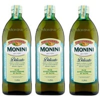 3x Monini Delicato Olio Extra Vergine di Oliva Natives Olivenöl Extra 1Lt