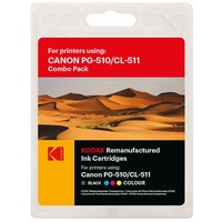 Kodak Kompatibel Druckkopfpatrone Multipack schwarz + color 185C051023