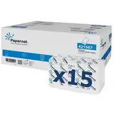 PAPERNET 421567 V-Falz 2-lagig weiß 24x23cm 15x210 Blatt