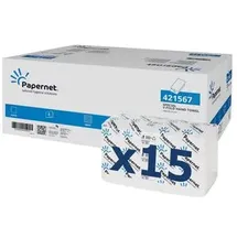 PAPERNET 421567 V-Falz 2-lagig weiß, 24x23cm 15x210 Blatt
