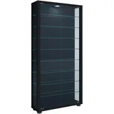 VCM Vitrine Lumo Maxi 59 x 18 x 113 cm Schwarz