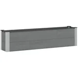 vidaXL Hochbeet 150 x 30 x 36 cm Grau