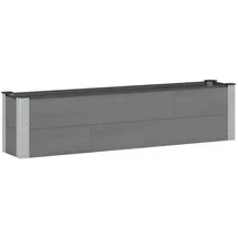 vidaXL Hochbeet 150 x 30 x 36 cm Grau