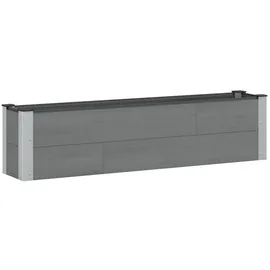 vidaXL Hochbeet 150 x 30 x 36 cm Grau