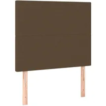 vidaXL Kopfteil Dunkelbraun 100 x 5 x 118/128 cm Stoff