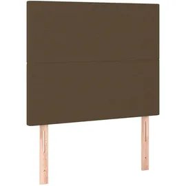 vidaXL Kopfteil Dunkelbraun 100 x 5 x 118/128 cm Stoff