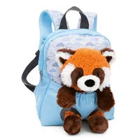 NICI Rucksack mit Roter Panda Plüschtier - blau