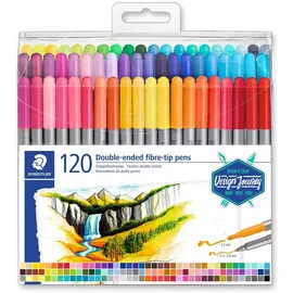 Staedtler Doppelfasermaler 120 St. mehrfarbig