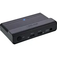 InLine InLine® USB-C Switch, Umschalter für 2 PCs, 4-Port Hub, USB 3.2 Gen.1, schwarz