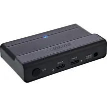 InLine InLine® USB-C Switch, Umschalter für 2 PCs, 4-Port Hub, USB 3.2 Gen.1, schwarz