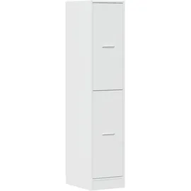 vidaXL Apothekerschrank Hochglanz-Weiß 30x41x144,5 cm Holzwerkstoff