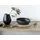 CreaTable Uno Black, Servierschale 3-tlg Steinzeug,