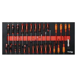 Mephisto Werkzeugwagen Stahl schwarz 9 Schubladen bestückt
