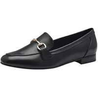 Marco Tozzi Damen Slipper mit Blockabsatz Vegan, Schwarz (Black/gold), 40 EU