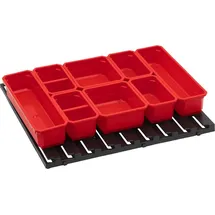 QBRICK SYSTEM Container Set Nr. 6 Werkstattwand 39 x 35 cm mit 8 Behältern für Pro Organizer 100 / 200