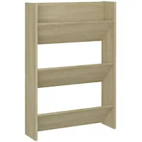 VidaXL Wand-Schuhschrank Sonoma-Eiche 60x18x90 cm Holzwerkstoff