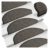 vidaXL Treppenmatte 56 x 17 cm Anthrazit