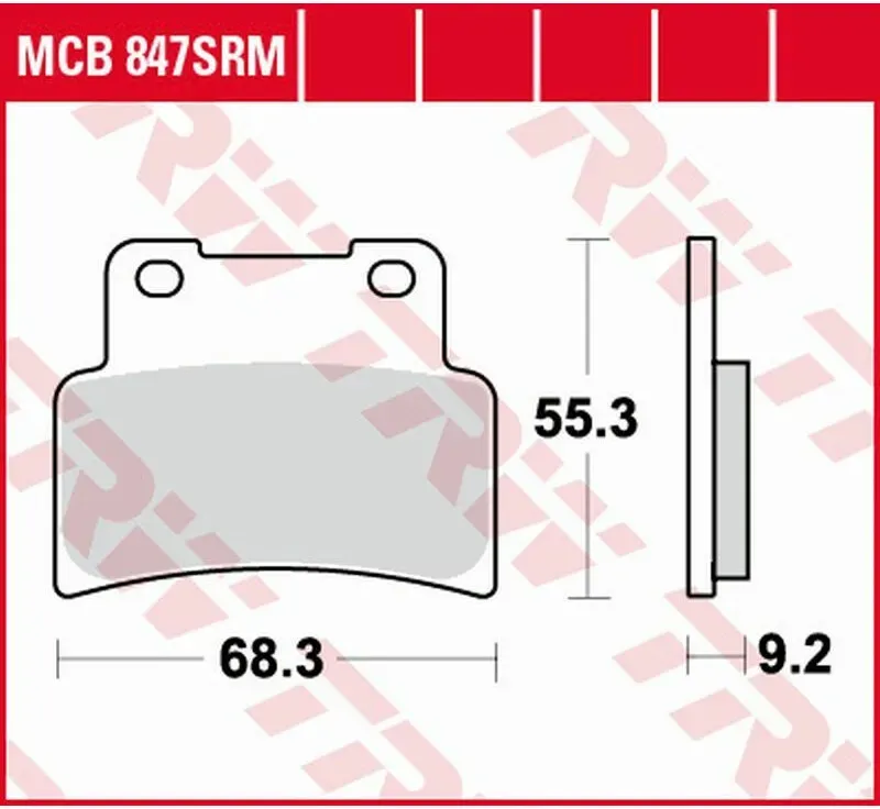 MCB847SRM Bremsbelag SYM 400 Maxsym i LX Kymco Xciting 400