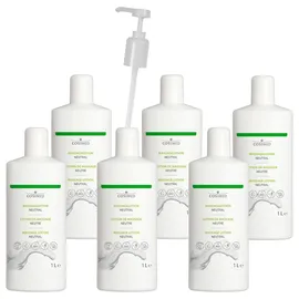 Cosimed Massagelotion-Set 6x Massagelotion neutral, 1 l, inkl. Dosierpumpe