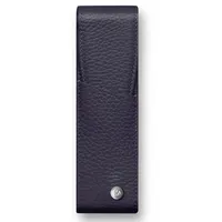 Caran d'Ache Caran d 'Ache Leman Lederhülle für zwei Stifte blau