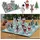 Cepewa Brettspiel XMAS Würfelspiel, 30x1cm Spielfeld 2xWürfel 16xSpielfiguren