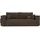 idohome Schlafcouch Cord 3-Sitzer Braun