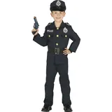 FIESTAS GUIRCA Polizei Kostüm Kinder 14-16 Jahre - Dunkelblaues Mädchen u. Jungen Polizei Kostüm - Polizei Uniform, Polizeimütze Kinder Karneval, Fasching Kostüm Kinder Junge Kostüm Polizei Kinder