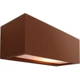 Deko-Light Außenwandleuchte Aluminium 10,3 cm E27 IP54 braun