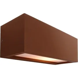 Deko-Light Außenwandleuchte Aluminium 10,3 cm E27 IP54 braun