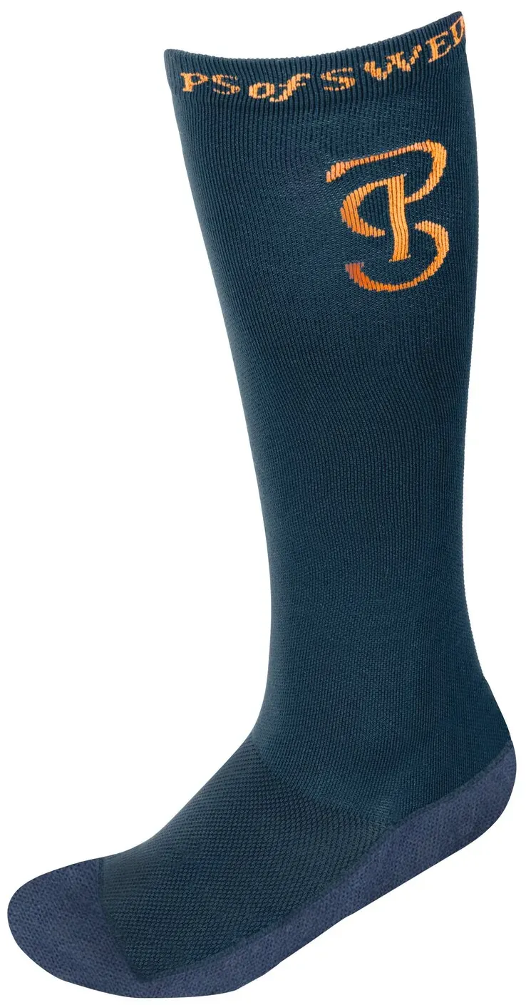 PS of SWEDEN Kniestrümpfe Sky grau/blau 39/41