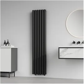 neu.haus Design Röhrenheizkörper Nore 1600 x 360 mm 1198 W schwarz Mittelventil