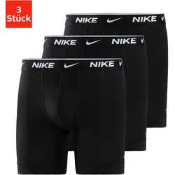 Boxer »BOXER BRIEF 3PK«, (Packung, 3 St 3er), mit Logo-Elastikbund, Gr. S, schwarz, , 38094151-S
