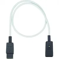 Bachmann Bachmann, Verlängerung H05VV-F3G1,5,grau, C20-Kaltgeräte-Stecker C19-Kaltgerätesteckdose 0,5m