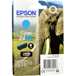Epson Tinte C13T24324012 Cyan 24XL  cyan