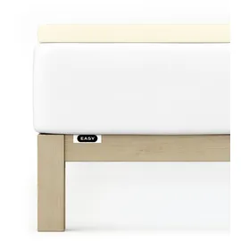 schlafgut Easy Spannbettlaken für Topper Jersey Elasthan 140 x 200 - 160 x 220 cm yellow light