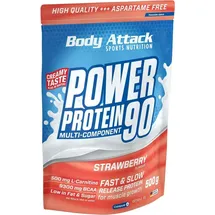 Body Attack Power Protein 90 Erdbeere Pulver 500 g