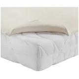 BettwarenShop Matratzenauflage kochfest 180 x 200 cm beige