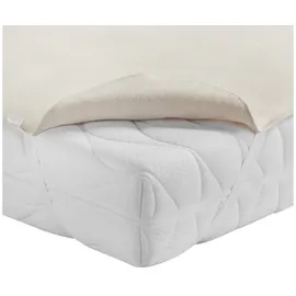 BettwarenShop Matratzenauflage kochfest 180 x 200 cm beige