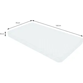 ML-Design Hausbett mit Matratze 70 x 140 cm Kiefer massiv natur