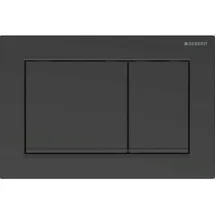 Geberit Omega30 Betätigungsplatte schwarz matt lackiert/schwarz 115.080.16.1