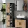 Vicco Irma Hochschrank 50 x 172 cm Anthrazit/Artisan Holzwerkstoff