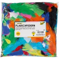 folia Federn mehrfarbig Flauschfedern MIX BUNT 100 g