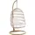 Beliani Hängesessel ALLERA Beige/Weiß
