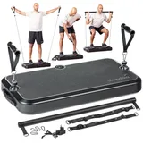 Skandika Kraftstation Smart Training Station | Fitnessgerät für zuhause, 50 kg Seilzug, Multifunktion Home-Gym Equipment, Ganzkörpertraining, Calisthenics | Fitnessstation, Trainingsgerät, Fitness