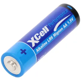 XCell 4er Folie AA LR6 Mignon Super Alkaline Batterie