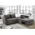 luma-home Eckcouch Cord 2-Sitzer Grau