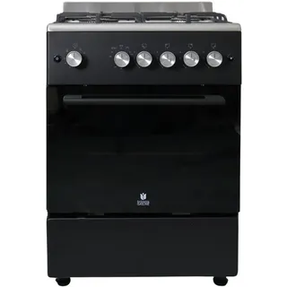 GASLINE Gas Standherd SHGG6060FGWB 60cm Gasbackofen mit Thermostat, Grill und Umluft Erdgas LPG