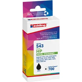 edding 543 kompatibel zu HP 302XL schwarz
