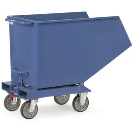 FETRA Muldenkipper Kunststoff/Stahl 600 l blau