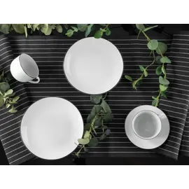 CreaTable Luna Black Line Kaffeeservice 18-tlg. schwarz